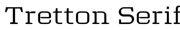 Tretton Serif font preview